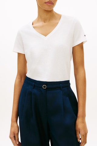 T-shirt regular en lin - Ecru