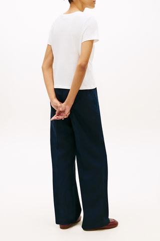 T-shirt regular en lin - Ecru