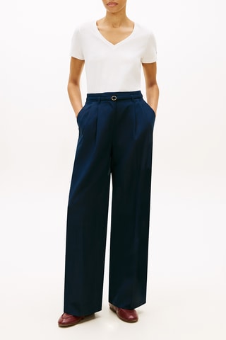 T-shirt regular en lin - Ecru