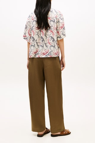 Chemisier regular en lin - Beige