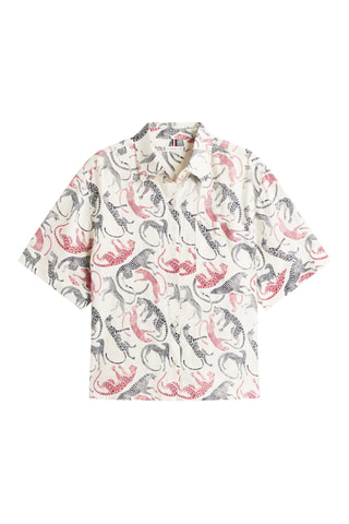 Chemisier regular en lin - Beige