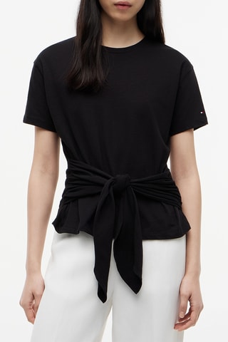T-shirt regular en coton biologique - Noir