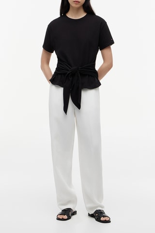 T-shirt regular en coton biologique - Noir