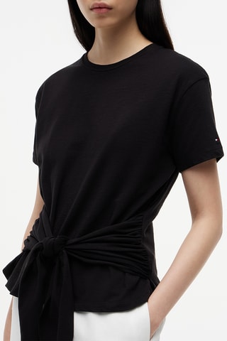 T-shirt regular en coton biologique - Noir