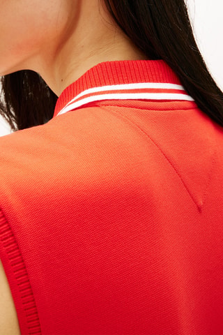 Robe plissée - Rouge