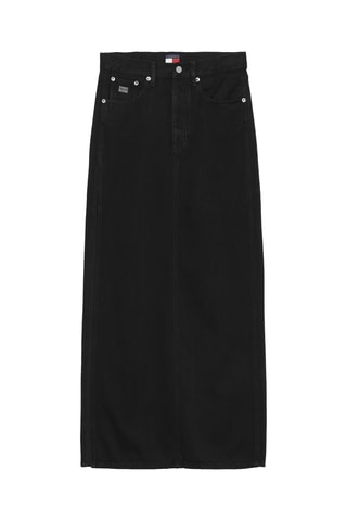 Jupe longue en jean - Noir