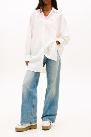Robe chemise en lin biologique - Ecru
