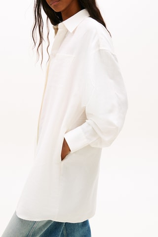 Robe chemise en lin biologique - Ecru
