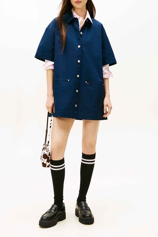 Robe chemise - Bleu marine