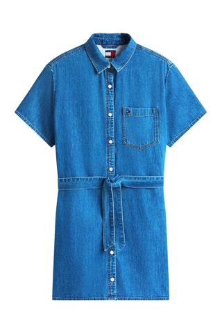 Robe chemise en jean - Bleu
