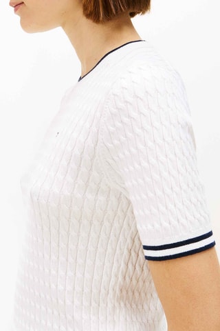 Top en coton biologique - Blanc