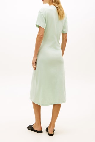 Robe t-shirt en coton biologique - Vert d’eau