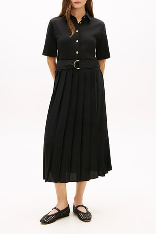 Robe plissée - Noir