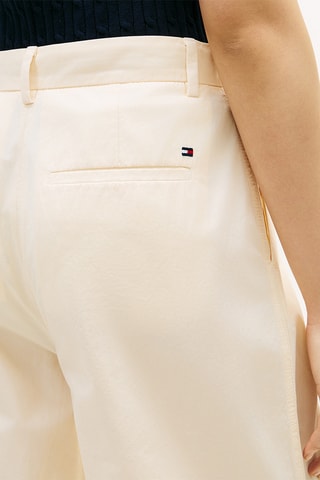 Pantalon regular en coton biologique - Beige
