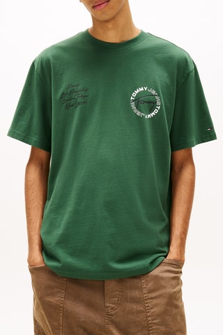 T-shirt relaxed - Vert foncé