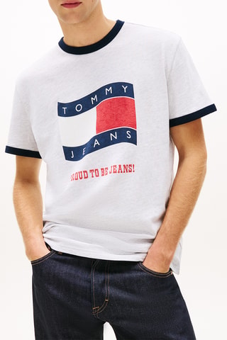 T-shirt regular - Gris clair chiné
