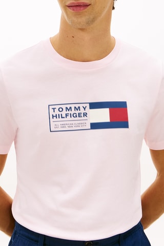 T-shirt regular - Rose poudré