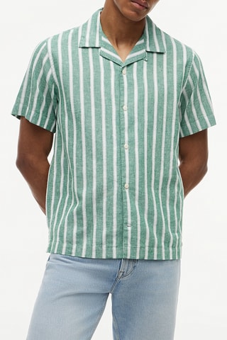 Chemise regular en lin - Vert clair
