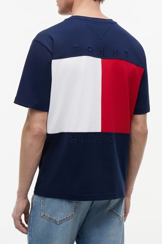 T-shirt regular en coton biologique - Bleu marine