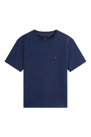 T-shirt regular en coton biologique - Bleu marine