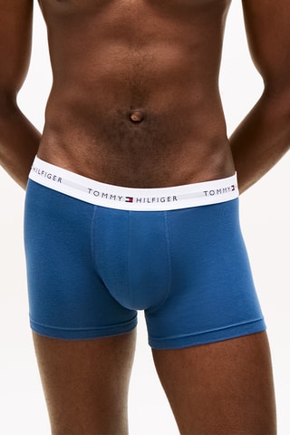 3 boxers - Rouge et bleu