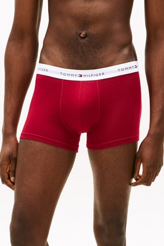 3 boxers - Rouge et bleu