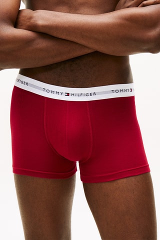 3 boxers - Rouge et bleu