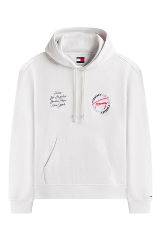 Sweat à capuche - Gris clair chiné