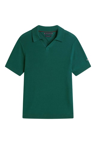 Polo regular en coton biologique - Vert foncé