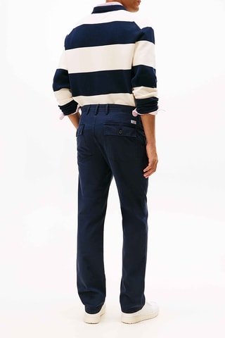 Chino regular en coton biologique - Bleu marine