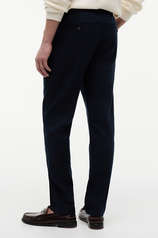 Chino en lin - Bleu marine