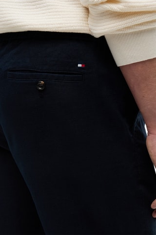 Chino en lin - Bleu marine