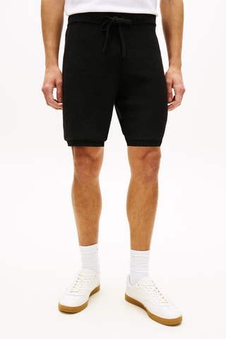 Short regular en coton biologique - Noir