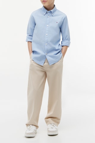 Chemise regular en coton biologique - Ciel