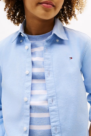 Chemise regular en coton biologique - Ciel