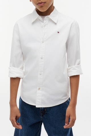 Chemise regular en coton biologique - Blanc