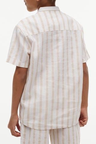 Chemise regular en lin - Beige