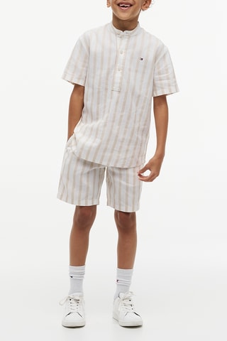 Chemise regular en lin - Beige