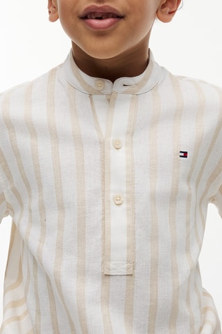 Chemise regular en lin - Beige