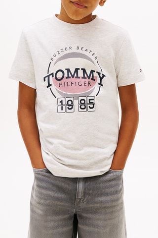 T-shirt regular - Gris clair chiné