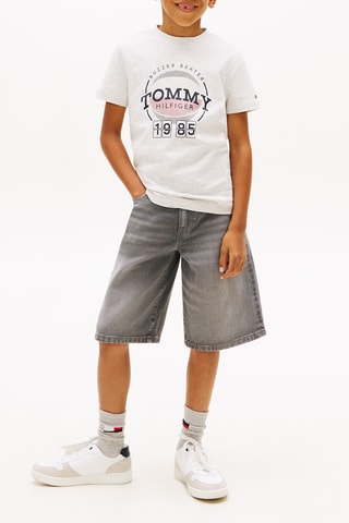 T-shirt regular - Gris clair chiné
