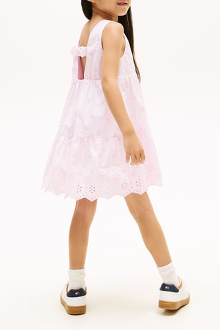 Robe en broderie anglaise - Rose