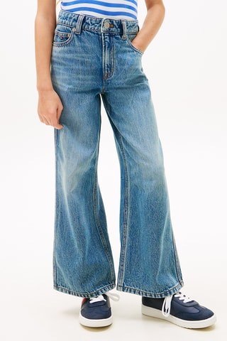 Jean regular taille haute - Bleu