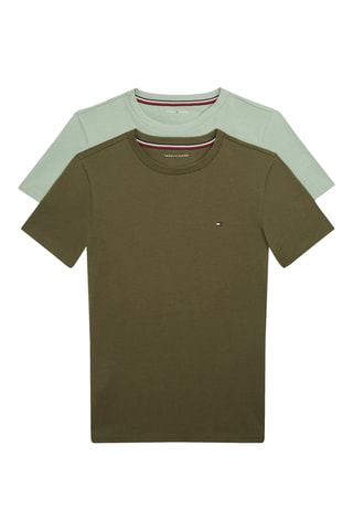 2 t-shirts regular - Vert d’eau et kaki