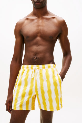 Short de bain - Jaune et blanc