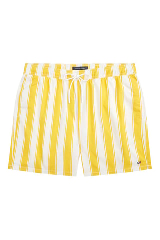 Short de bain - Jaune et blanc