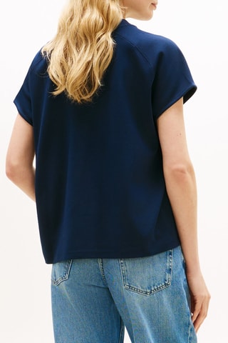 T-shirt relaxed - Bleu marine