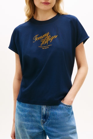 T-shirt relaxed - Bleu marine