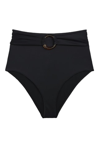 Bas de maillot taille haute - Noir