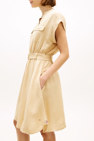 Robe patineuse en lin - Beige